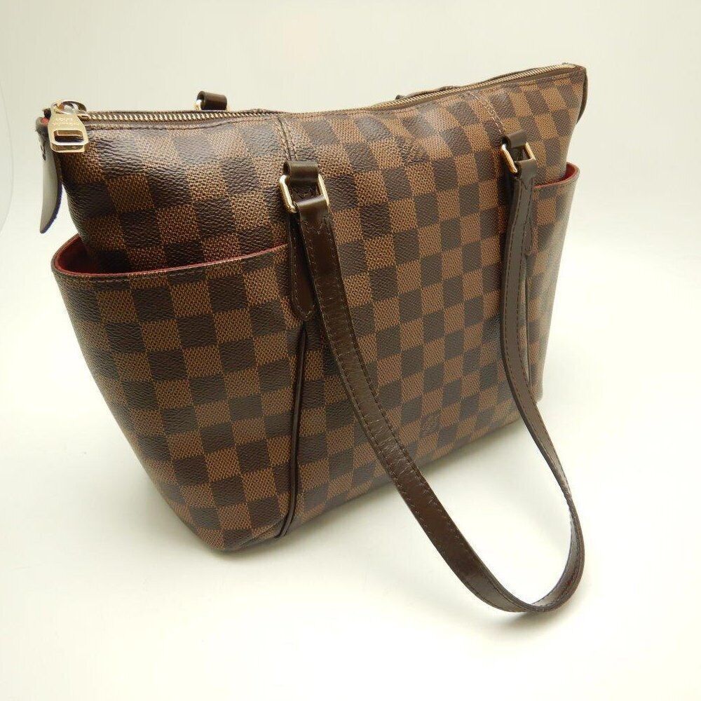 Louis Vuitton Damier Ebene Totally PM Shoulder Tote Bag Brown - Picture 2 of 9